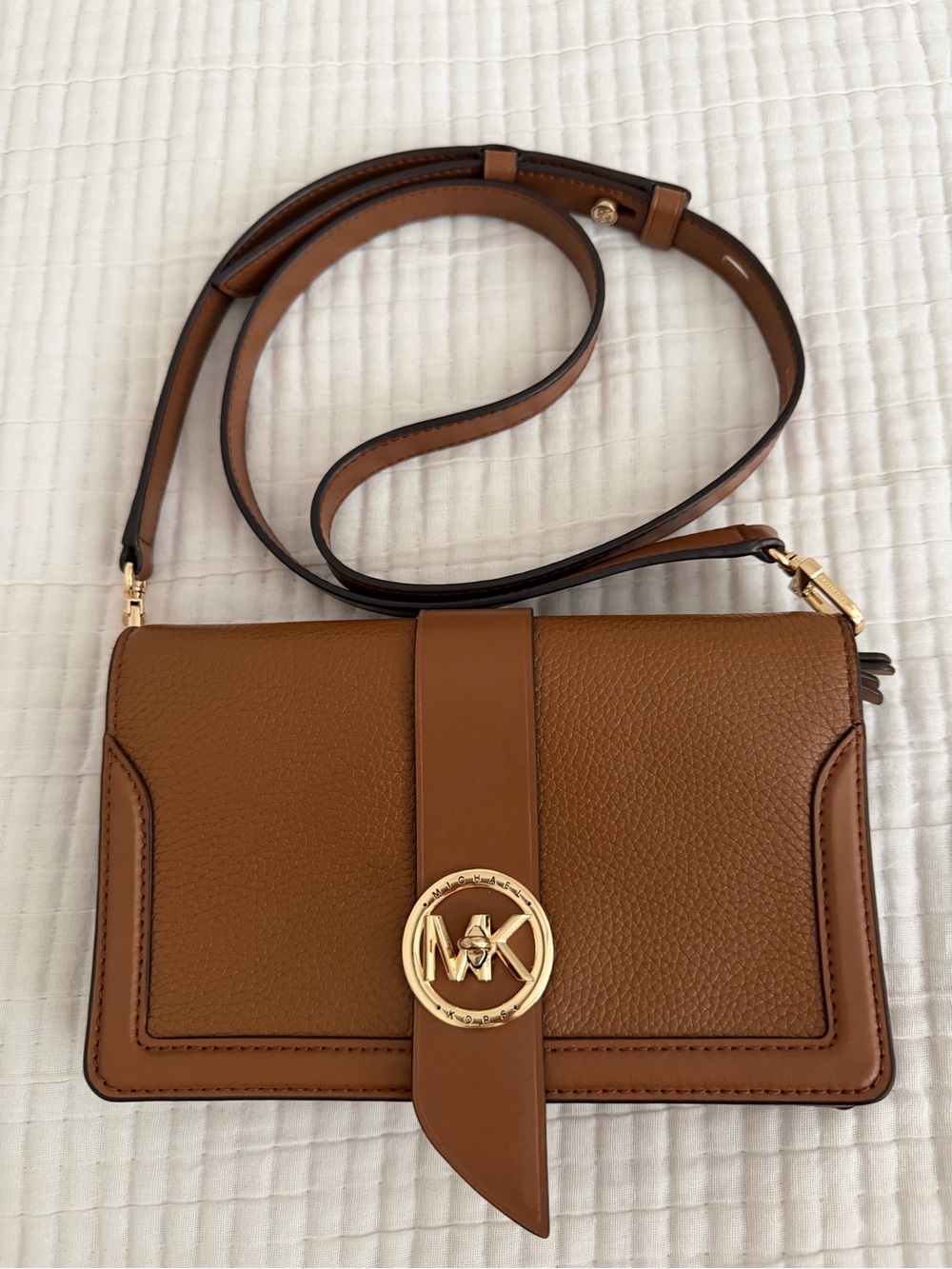 MICHAEL KORS CHARM LUGGAGE MD TRIPLE LEATHER
